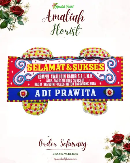 Papan Bunga Ucapan Selamat Purwasaba
