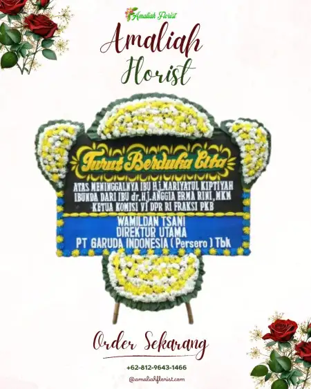 Papan Bunga Duka Purwasaba